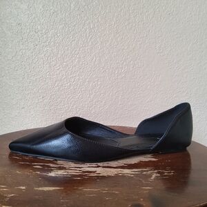 French Connection Black Pointed Toe Slip-On Flats — Size 9 NWOT
